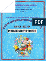 4903investigatory Project & Prctical File