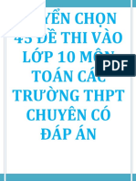 45 de Thi Vao 10 Chuyen Toan Co Dap An