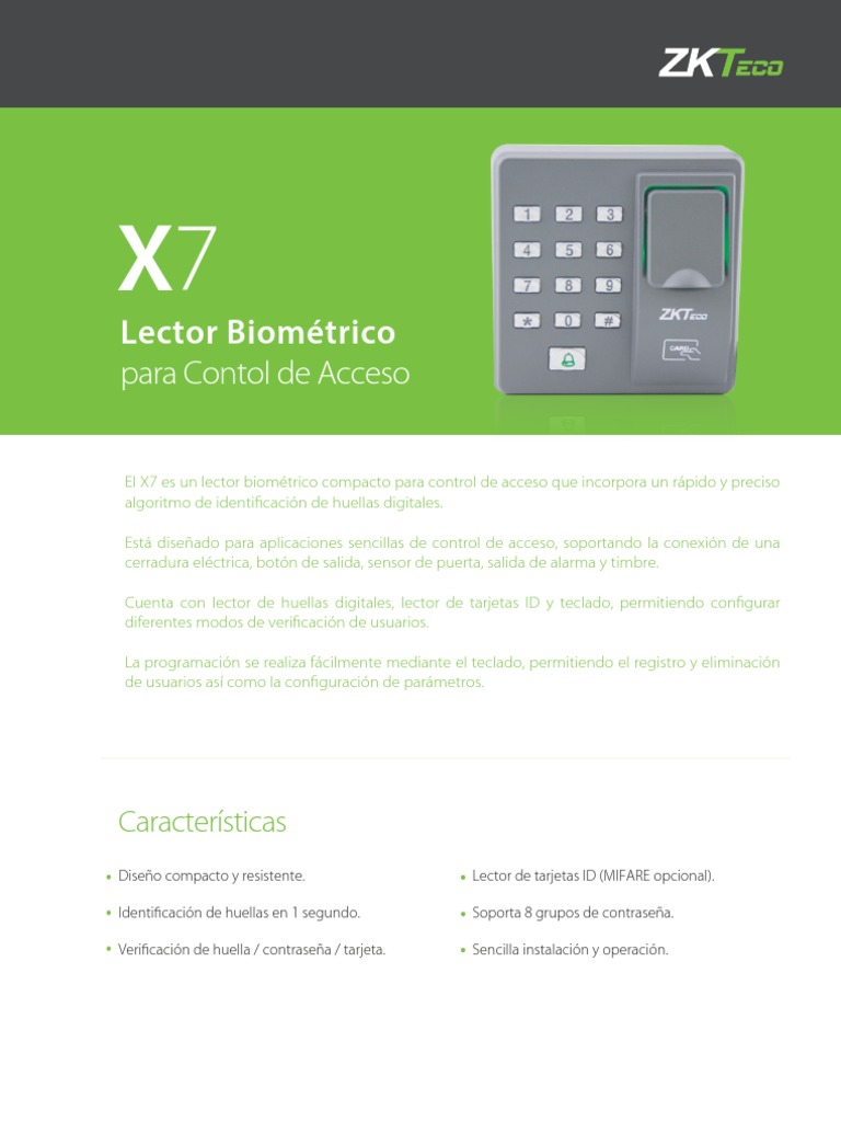 X7 ZK Teco | PDF | Ingeniería Informática | Ciencias de la Computación