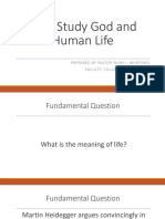CL #1 - Why Study God and Human Life