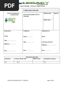 025 SOP Cobas E411 SOP