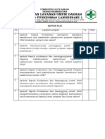 Daftar Tilik Penyesuaian Hasil Pemantauan Jadwal UKM