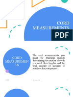 Cord Measurements23