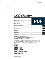 LCD Monitor: LMD-152 LMD-172W LMD-232W/212 LMD-322W