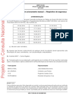 Talhas de Corrente Com Acionamento Manual - Requisitos de Segurança