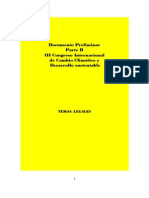 Documento Preliminar - Parte B: 3er Congreso de Cambio Climático y Desarrollo Sustentable