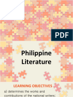 Lesson 1 Philippine Literature History National Writers
