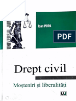 Mosteniri Si Liberalitati. Ioan Popa
