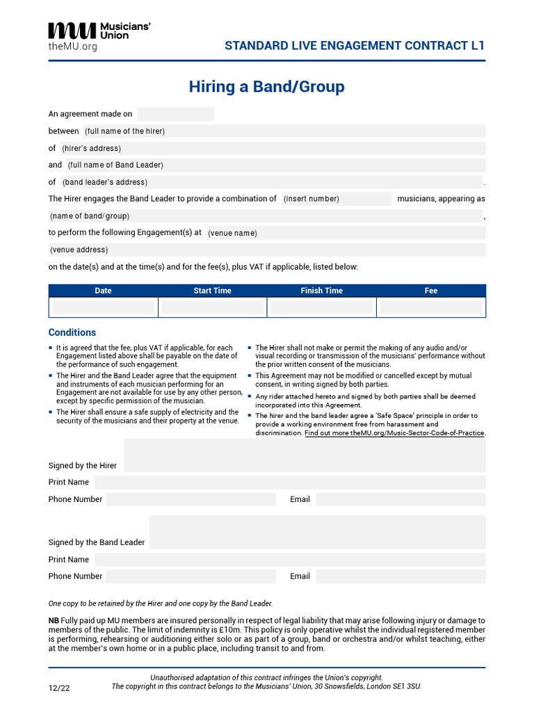 MU Contract Template PDF Justice Crime Violence