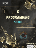 C Programming Notes