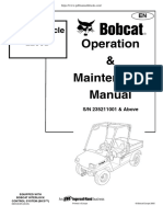 Bobcat Utility Vehicle 2200D Operators Manual PDF