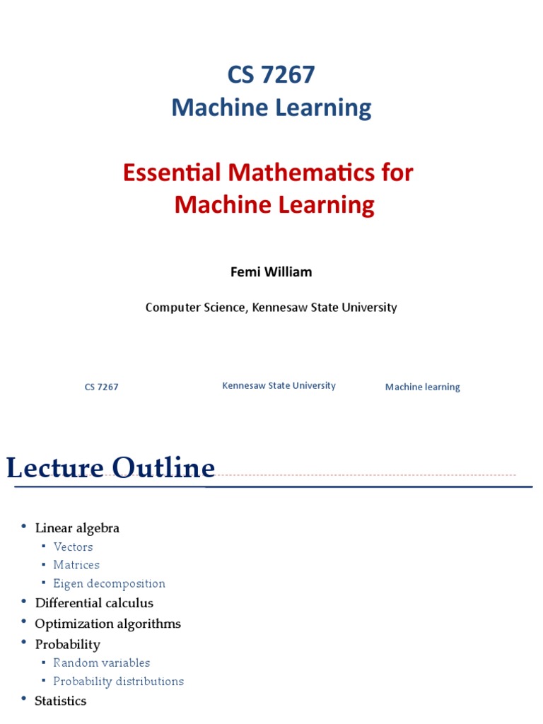 Maths of Machine Learning | PDF | Teaching Methods & Materials | Computers