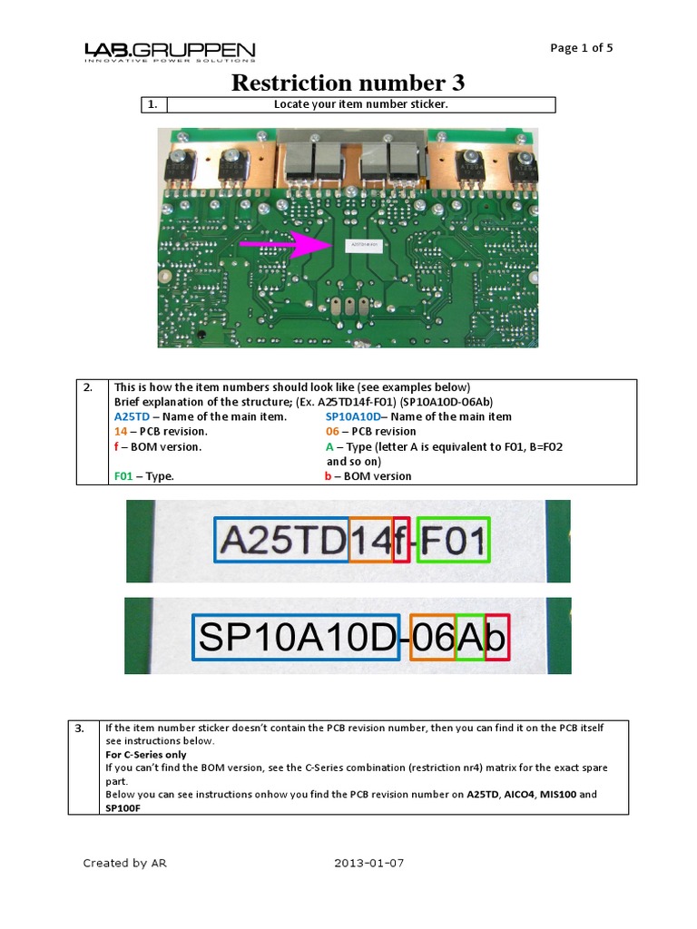 Item Number Sticker Identification Guide | PDF | Technology ...