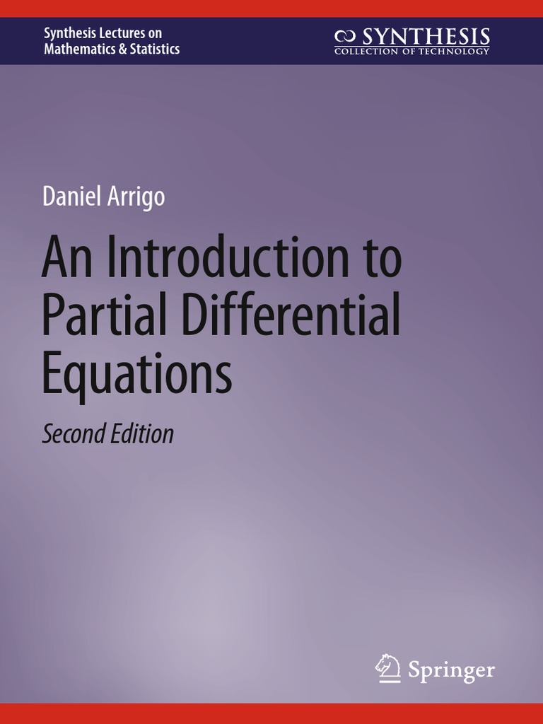 An Introduction To Partial Differential Equations Daniel Arrigo PDF