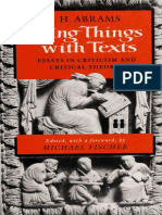M.H. Abrams - Doing Things With Texts Essays in Criticism and Critical Theory-Norton (1991)