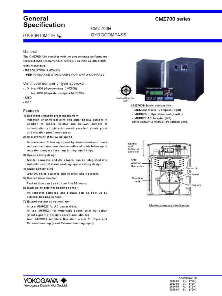 GS CMZ700B E 5th R1 | PDF