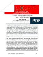 Keadilan Pancasila Dalam Persepektif Teori Keadilan Aristoteles