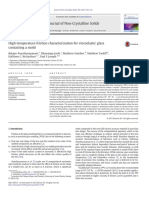 High Temperature Friction Characterization For Viscoelastic Glass Contacting A Mold