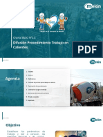 Charla SSO N°42 Especifica Por Negocio ARIDOS y HORMIGONES Procedimiento Trabajos en Caliente