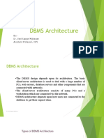 DBMS Architecture (1st, 2nd, 3rd Tier)