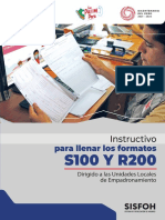 Instructivo de Los Formatos S100 y R200