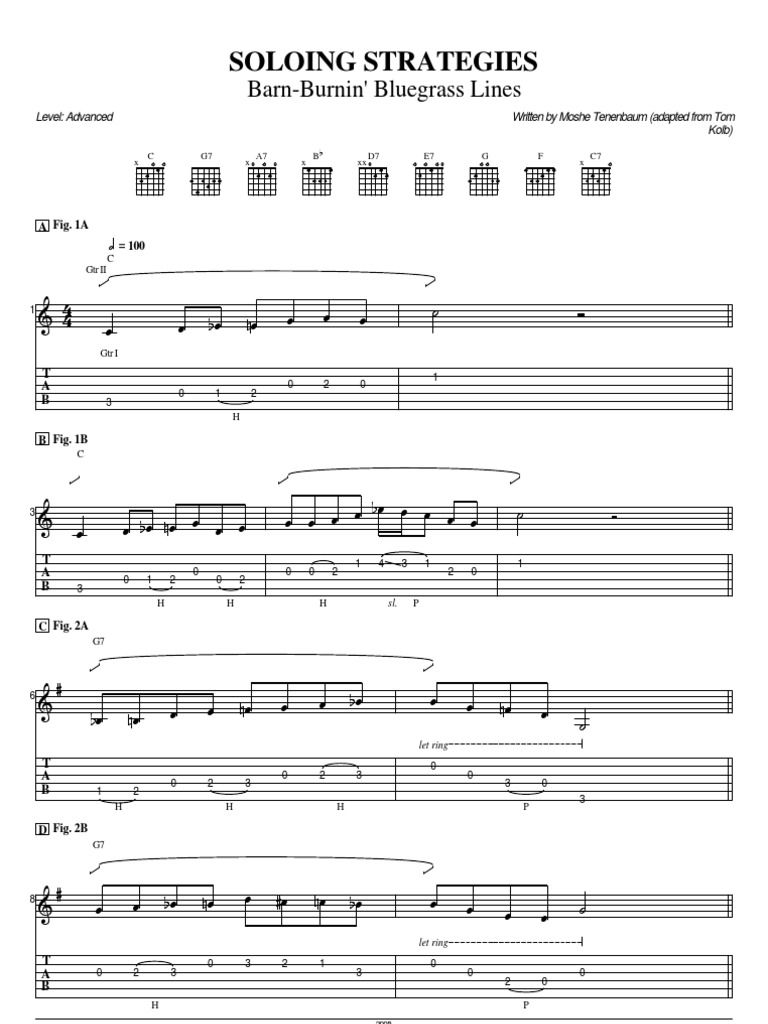 Lesson Guitar-Bluegrass Soloing | PDF