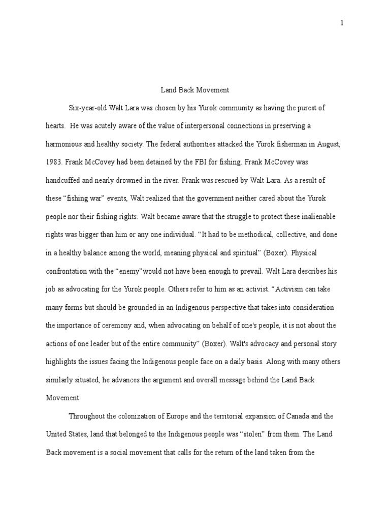 Land Back Movement PDF Native Americans In The United States
