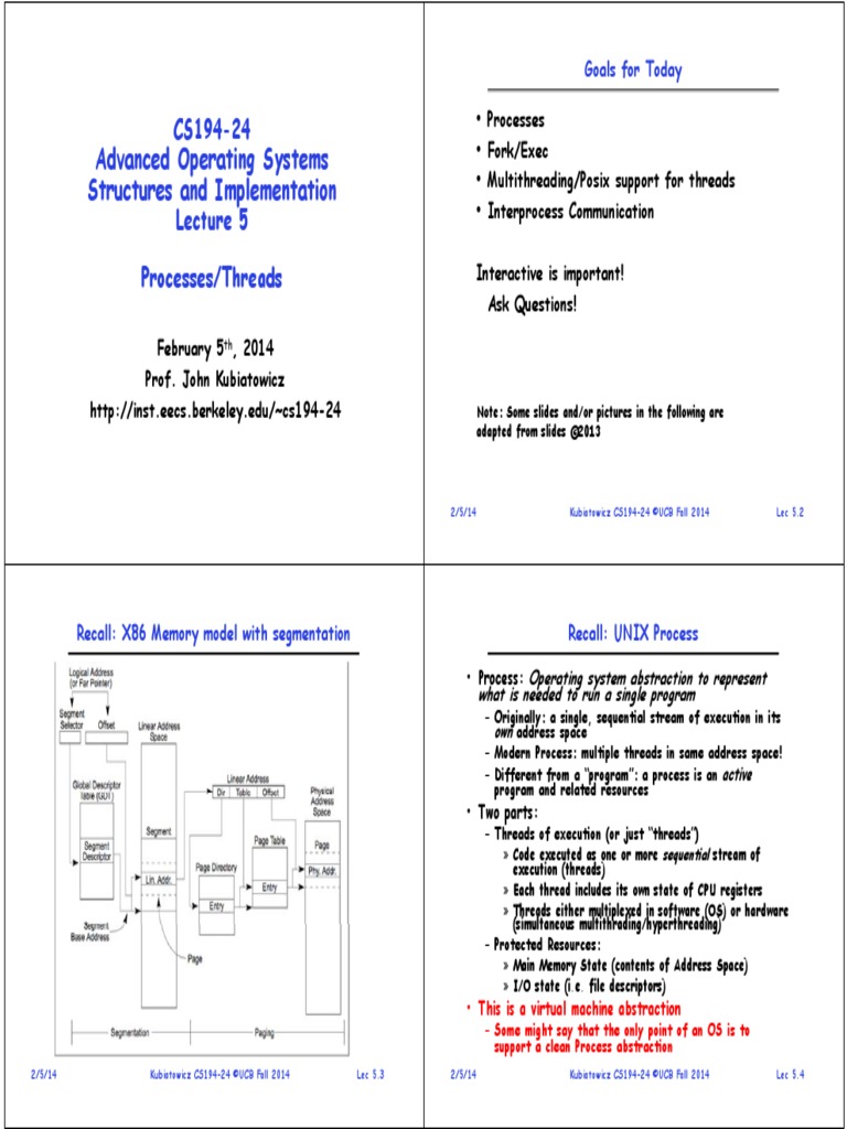 Advanced Operating Systems | PDF
