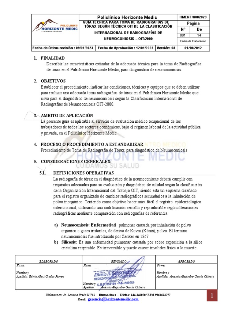 Procedimieinto Rayos X | PDF | Rayo X