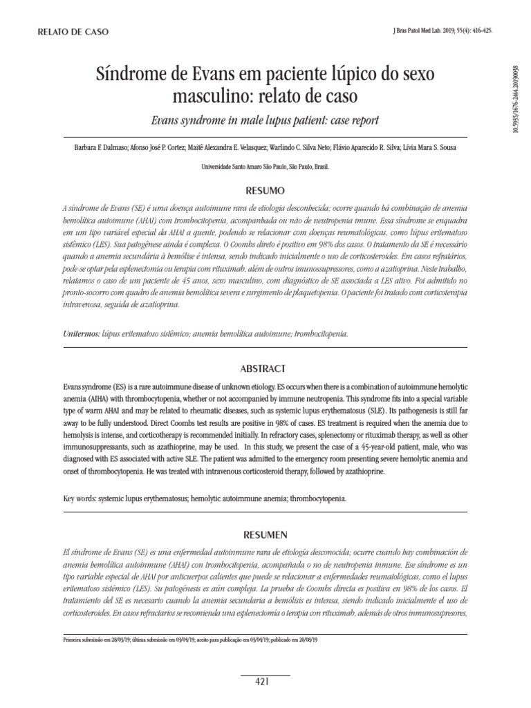 Síndrome de Evans PDF