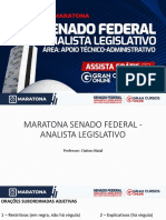 Maratona Senado Federal - Analista Legislativo - Claiton Natal