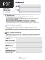 Self Appraisal Form - CNX