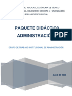 Paquete Didáctico Administración I Edmundo González Fernández