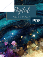 Digital Notebook 20 Tabs - Blue Paper