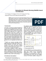 Design of OBDH Subsystem For Remote Sensing Satell