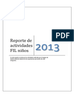 Reporte de Actividades FIL 2013