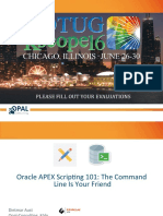 Oracle APEX Scripting 101 - The Command Line Is Your Friend