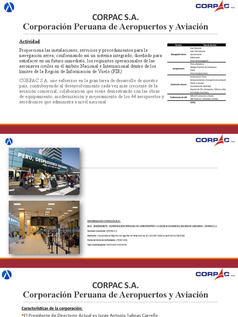 CORPAC S.A.: Navegación Aérea en Perú | PDF | Aeropuerto | Perú