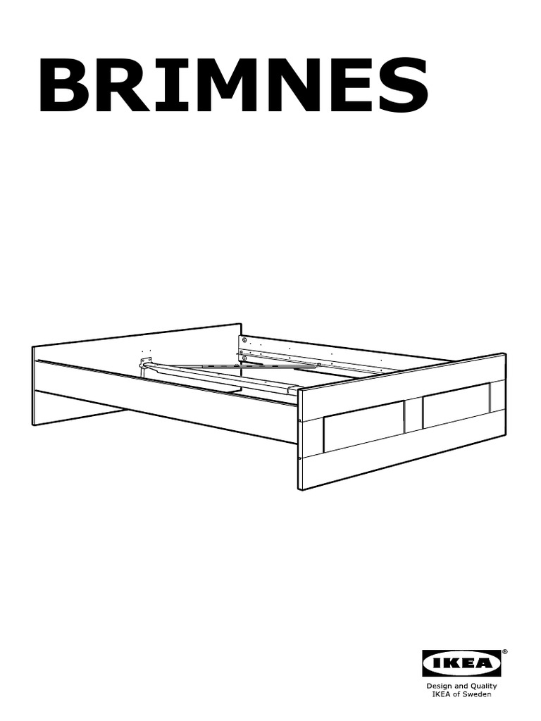 Ikea Brimnes (140x200) Bed Frame PDF