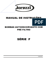 Manual de Bombas Autoescorvante Com Pre Filtro Serie F Rev. Junho - 2017