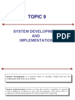 CBAD2103 Topic 9 - System Development and Implementation