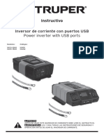 Inversor de Corriente Con Puertos USB Power Inverter With USB Ports