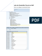 Confiugracao Domicilio Fiscal SAP