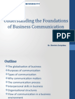 Lecture 1 - Understanding The Foundations of Business Communication