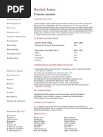 Courier Resume Template