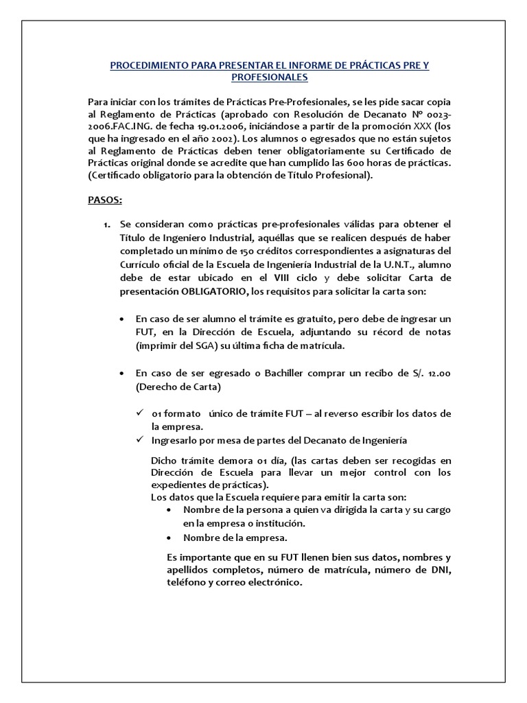 Informe de Prácticas Pre-Profesionales | PDF | Crecimiento personal y ...