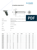 BN - 82213 Pozi Flat Countersunk Head Machine Screws Form Z