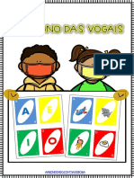 Jogo Uno Das Vogais - Tia Debora