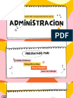 La Teoria Del Comportamiento de La Administracion