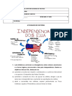 Atividade de História 8º Ano Formação Dos Eua